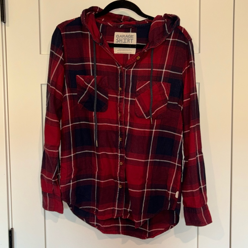Garage Hooded Flannel Shirt